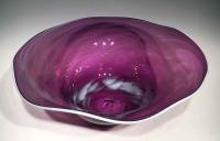 Scalloped Bowl by AlBo Glass