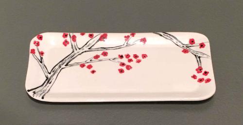 Cherry Blossom Tray by Anne Egitto
