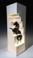 Step Paper Lamp with Silhouette by Jan Joosten