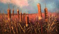 Cattails at Dawn by Joseph Loganbill
