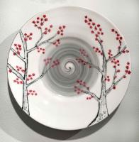 Large Cherry Blossom Platter by Anne Egitto