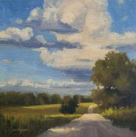 County Road and Cloud Shadows by Cristine Sundquist