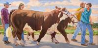 Moving Herefords at the Fair by Nora Othic