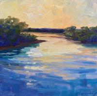 Kansas River, Morning by Kristin Goering