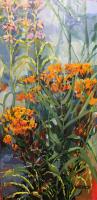 Butterfly Milkweed and Lemon Bee Balm by Diana Werts