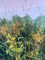 Misty Prairie Morning - Rust 1 by Diana Werts