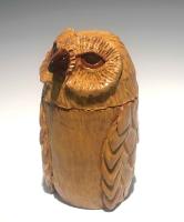 Small Straw Owl Jar by Brian Horsch