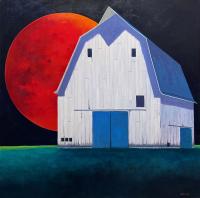 Red Moon Barn by Bruce Ediger