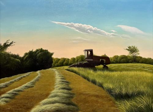 July Hay by Anthony Benton Gude