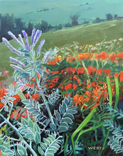 Ironweed and Milkweed by Diana Werts
