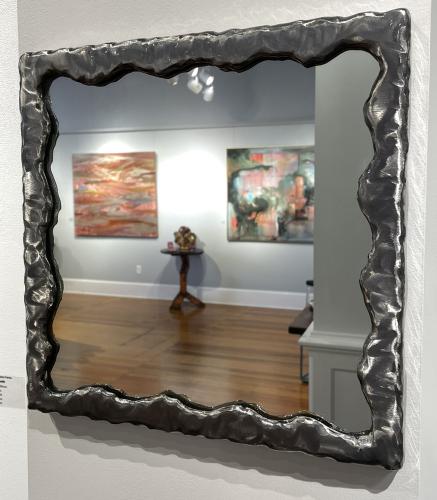 Square Powder-coated Mirror by Dick Bixler