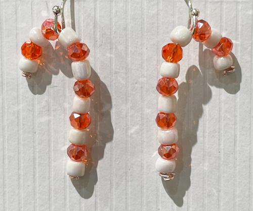 Candy Cane Earrings by Artisan Jewelry