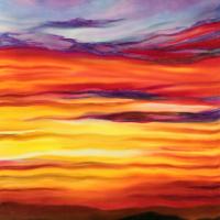 Red Sky in Evening by Diane Lawrence
