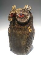 Medium Brown Owl Jar by Brian Horsch