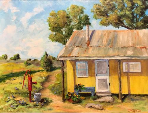 Yellow House on the Prairie by Jim Coffman