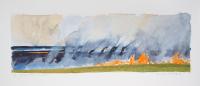 Prairie Burning II by Lisa Grossman
