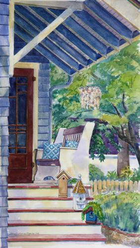 Porch Steps Birdhouses by Colleen Gregoire
