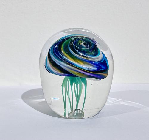 Jellyfish Paperweight by AlBo Glass