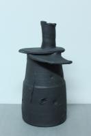Altered Black Pot by Larry Peters