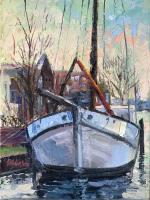 Fishing Boat, Delft, the Netherlands by Doloris Pederson